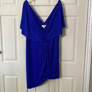 Cushnie Brand Bright Blue Dress Womens Plus Size 18W